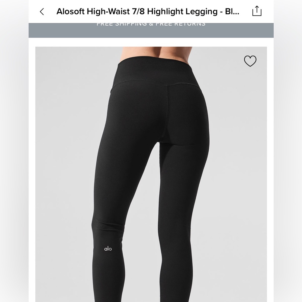 ALO Yoga 7/8 Highlight Leggings